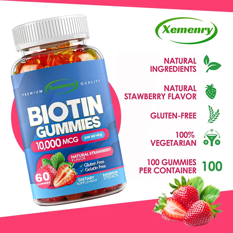 Hair Care Gummies - Biotin Sakızları - Saç Uzaması, Cilt